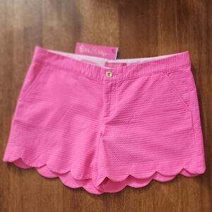 Lilly Pulitzer Pink Scallop Hem Shorts